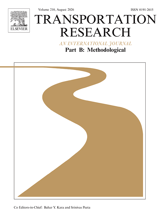 Transportation Research Part B cover